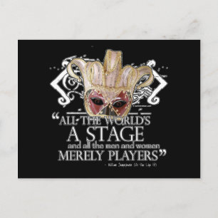 Wie Sie wollen Zitat Postkarte