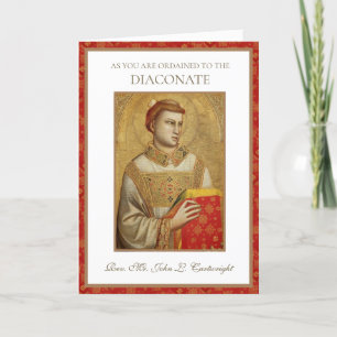 WIE SIE ZUM DIACONATE ORDAINIERT WERDEN KARTE