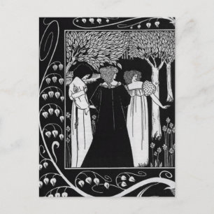 Wie Sir Launcelot von Beardsley Postkarte erkannt 