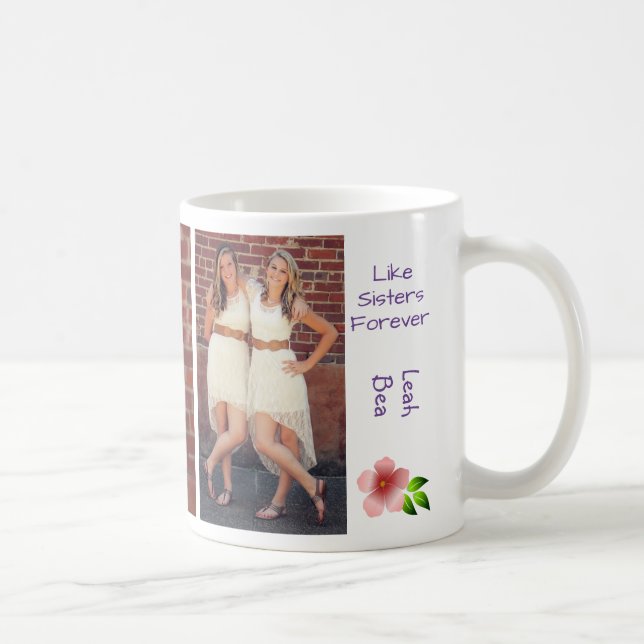 Wie Sisters Forever 2 BESTE FREUNDIN Personalisier Kaffeetasse (Rechts)