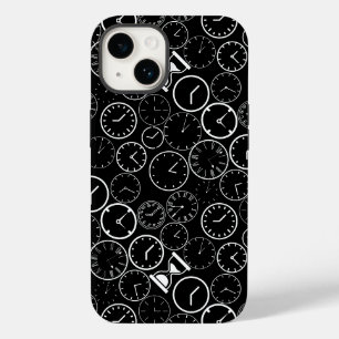Wie spät ist es.b L Black BG Case-Mate iPhone 14 Hülle
