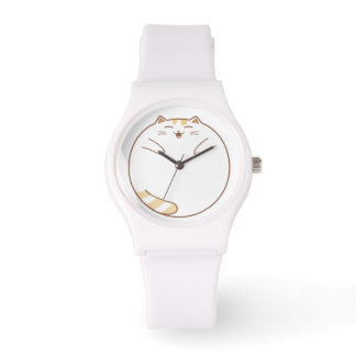 Wie spät ist es? (Hanging Cat) Armbanduhr