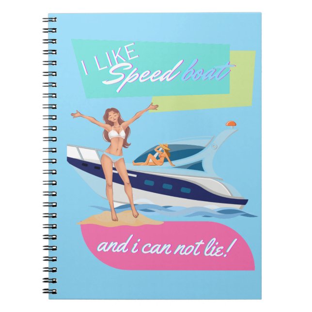 wie Speedboot  Notizblock (Vorderseite)