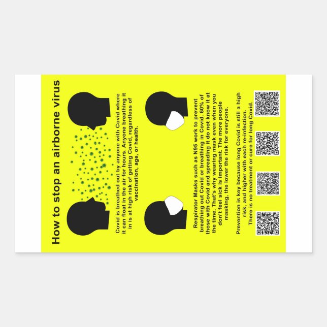 Wie Sptop und im Flugzeug Virenpapieraufkleber Rechteckiger Aufkleber (Vorderseite)