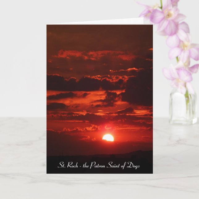 Wie St. Roch zum Schutzheiligen der Hunde wurde Karte (Orchidee)