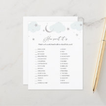 Wie süß es ist Candy Bar Baby Shower Spielkarte