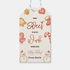 Wie süß es ist, mit Ihrem Weihnachtsgeschenk-Tag z Geschenkanhänger