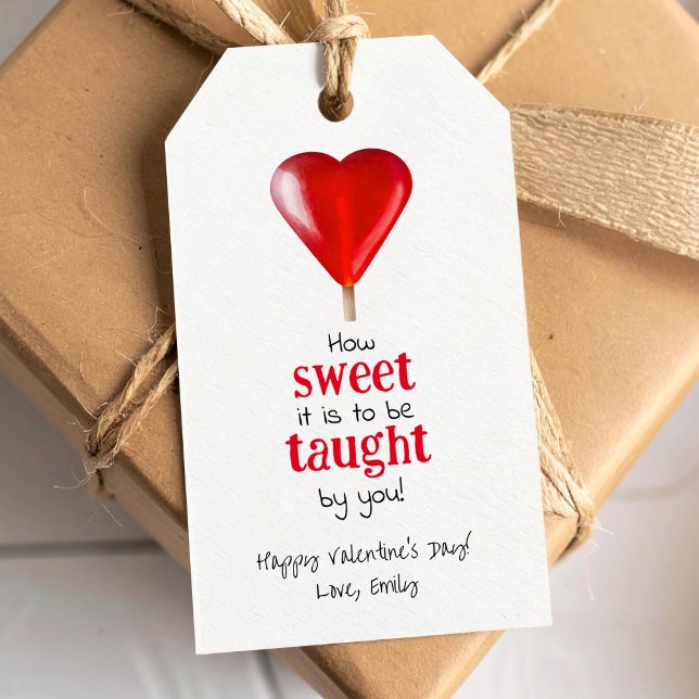 Wie süß es von der Lehrer-Leckerei gelehrt werden  Geschenkanhänger (Von Creator hochgeladen)