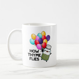 Wie Thyme Flies Funny Herb Pub Kaffeetasse