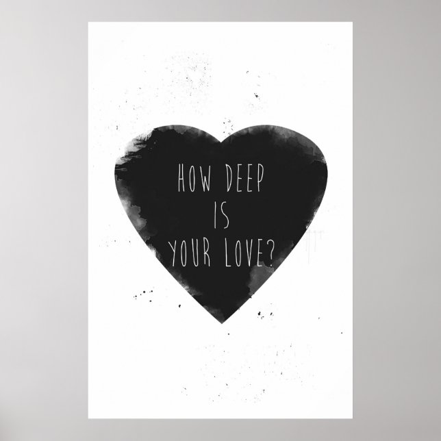 Wie tief ist Ihre Liebe? Poster (Vorne)