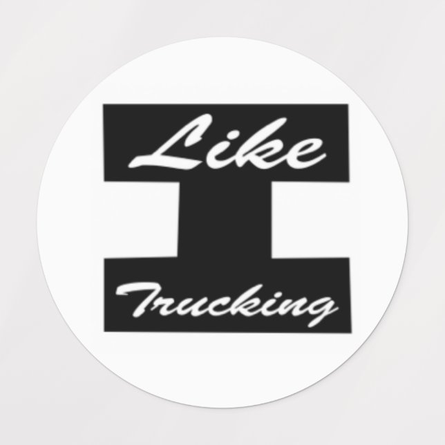Wie Trucking Logo Eisen auf oder Aufkleber (Design 4)