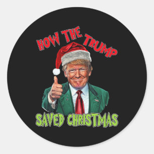 Wie Trump Weihnachten Funny Trump Christma Gerette Runder Aufkleber
