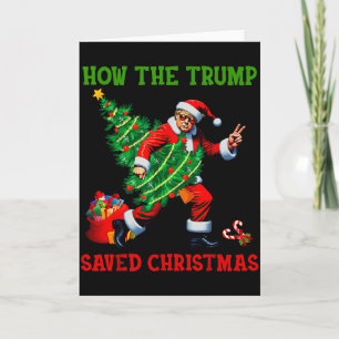Wie Trump Weihnachten gerettet hat Lustiger Trump Karte