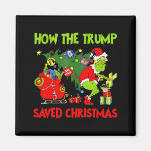 Wie Trump Weihnachten gerettet hat Lustiger Trump  Magnet