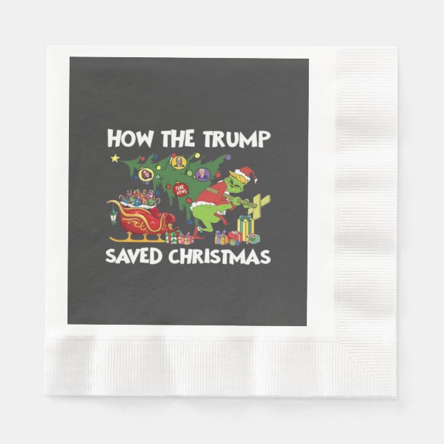 Wie Trump Weihnachten Rettete Serviette (Vorderseite)