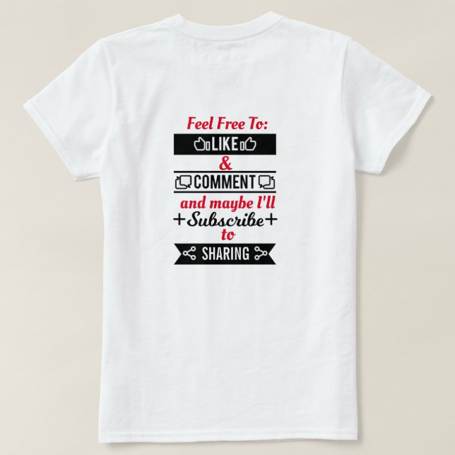 Wie und T - Shirt teilen (Design Rückseite)