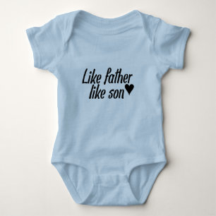 Wie Vater mögen Sie Sohn Baby Strampler