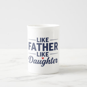 Wie Vater So Tochter Textdesign Prozellantasse