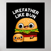 Wie Vater wie Bun Funny Food Puff Dark BG