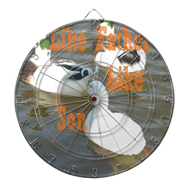 Wie Vater wie Sohn. Dartscheibe (vorne)