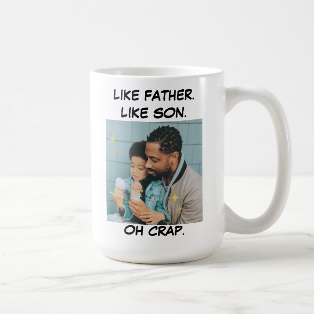 Wie Vater wie Sohn Foto Kaffeetasse (Rechts)