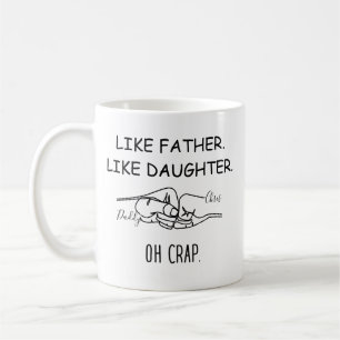 Wie Vater wie Tochter Fummel Kaffeetasse