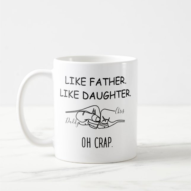 Wie Vater wie Tochter Fummel Kaffeetasse (Links)