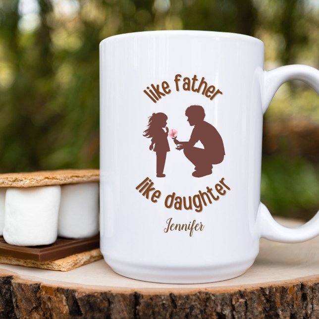 Wie Vater wie Tochter Funny Personalisiert Kaffeetasse (Von Creator hochgeladen)
