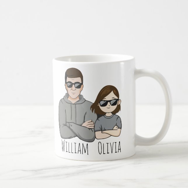 Wie Vater wie Tochter Oh Crap Geschenk für die Fam Kaffeetasse (Rechts)