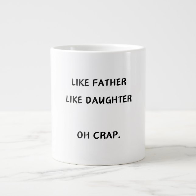 Wie Vater Wie Tochter/Sohn Kaffeetasse Tasse (Vorderseite)