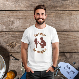 Wie Vater wie Tochter Vatertag T-Shirt