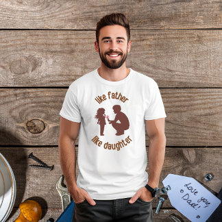 Wie Vater wie Tochter Vatertag T-Shirt