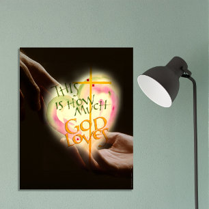 WIE VIEL GOTT LIEBEN UND ERREICHT HERZLICH POSTER