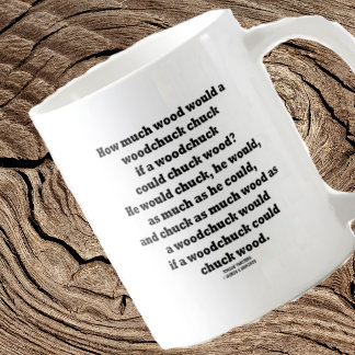 Wie viel Holz würde ein Woodchuck Chuck Twister Tasse