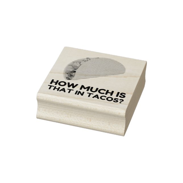 Wie viel kostet das in Takos? Gummistempel (Stempel)