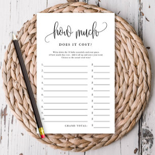 Wie viel kostet die Black/White Paper Spielkarte? Flyer