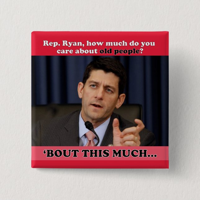 Wie viel kümmern Sie sich um alte Menschen? Button (Vorderseite)