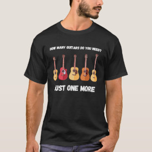 Wie viele Akustikgitarren Gitarrenspieler Gitarre T-Shirt
