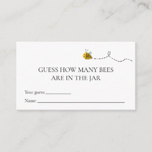 Wie viele Bienen Baby Shower Spielkarte Begleitkarte