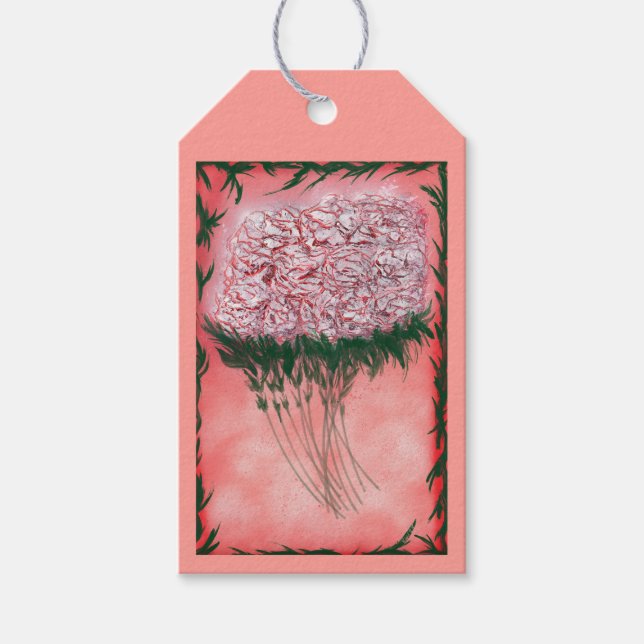 Wie viele Blumen Geschenkanhänger (Vorderseite)