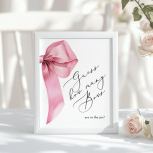 Wie viele Bows befinden sich in der Babydusche? Poster