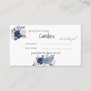 Wie viele Candies Brautparty Game Card Platzkarte