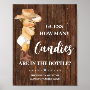 Wie viele Candies Cowboy Baby Duschgel Spielzeiche Poster