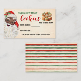 Wie viele Cookies Weihnachtsspielkarte Platzkarte