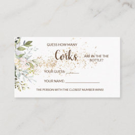 Wie viele Corks Kräuterspiel-Brautparty-Karten Platzkarte