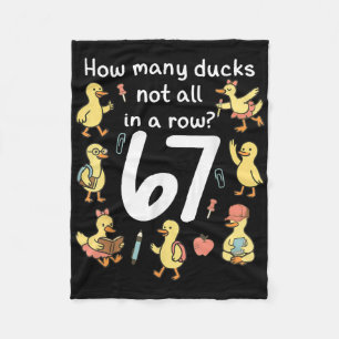 Wie viele Enten nicht alle in einer Reihe lustig 6 Fleecedecke
