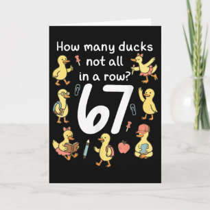 Wie viele Enten nicht alle in einer Reihe Lustig 6 Karte
