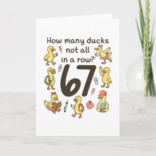 Wie viele Enten nicht alle in einer Reihe lustig 6 Karte