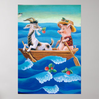 Wie viele Erdbeeren wachsen im Meer? Poster