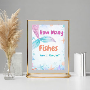 Wie viele Fische sind im JAR Baby Shower Game-Zeic Poster